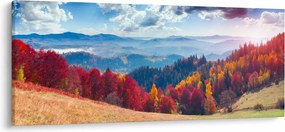 Egy kép egy színes őszi tájról (120x50 cm)