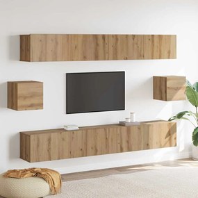 TV szekrény garnitúra 6 pcs Mesteri régi 100 x 30 x 30 cm
