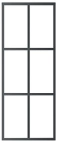ESG üveg és alumínium tolóajtó fényszerelvény-szettel 76x205 cm