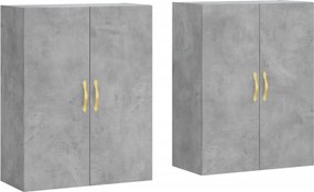 vidaXL 2 db betonszürke faliszekrény 69,5 x 34 x 90 cm