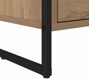 vidaXL Éjjeli asztal Művészi tölgy 39,5 x 30 x 50 cm Faanyag