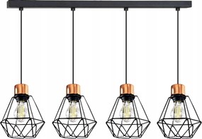 Csillár Led Mennyezeti Függőlámpa 4xE27 Drót