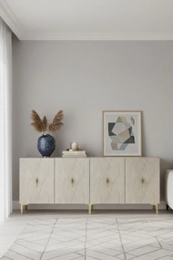 Salkım 180 - White, Travertine, Gold