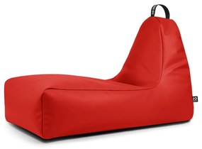Piros bőrutánzat babzsákfotel Chill XXL – So Soft?
