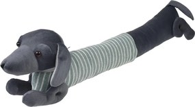 Zöld-szürke huzatfogó párna 17x76 cm Sausage Dog – Rex London