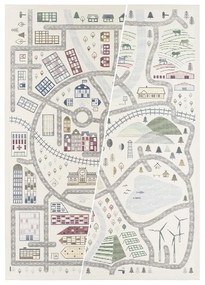Ülejõe fehér kétoldalas gyerekszőnyeg, 140 x 200 cm - Narma