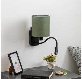 Brilagi - LED Fali lámpa NUBILA 1xE27/25W/230V + LED/3W fekete/zöld