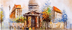 Kép - Festett városi emlékmű (120x50 cm)