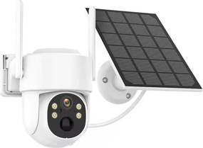 Immax NEO 07820L - Okos kültéri napelemes kamera beépített érzékelővel, 6000 mAh akkumulátorral, IP65 védelemmel