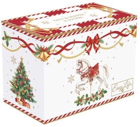 Karácsonyi Porcelán só-borsszóró szett 7 cm díszdobozban Christmas Tale