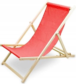 Kerti Napozóágy Fa Összecsukható Állítható Piros