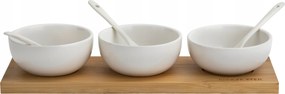 Kpl. 3 db tál kanál mártogatós deszka