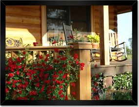 Poszterek keretben 40x30 Fa veranda
