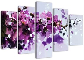 Gario Vászonkép Virágzó ág - 5 részes Méret: 100 x 70 cm