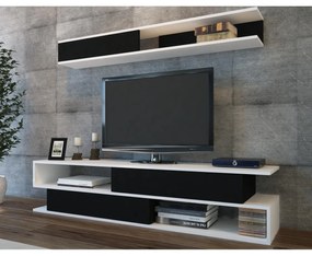 TV szekrény Sims - Black, White