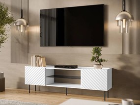 TV szekrény Grotzi 180 2D EF (fehér + fekete)  . 1106223