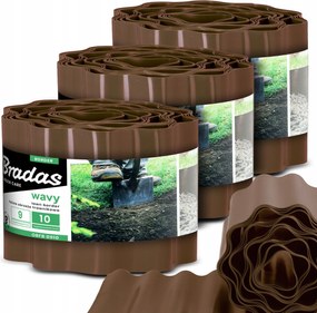 Kerti Gyepszegély 10 cm 27 m Hullámos Műanyag Rugalmas Us-p