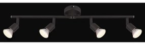 GLOBO 57382-4L - LED Spotlámpa OLIWA 4xGU10/3W/230V fekete