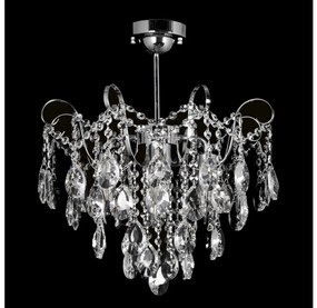 Kristály csillár rúdon 4xE27/60W/230V