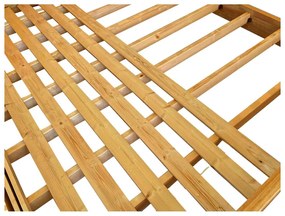 Franciaágy 160 cm Novedades (természetes) (ágyráccsal). 1116426
