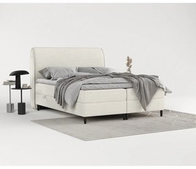 Krémszínű ágyneműtartós boxspring ágy 180x200 cm Melba – Maison de Rêve