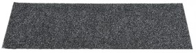 15 db szürke négyszögletes öntapadó lépcsőszőnyeg 60x25 cm