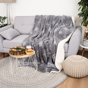 4Home Silent Snowfall gyapjú hatású pléd, 150 x 200cm