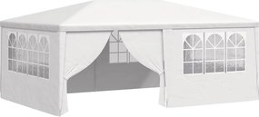 vidaXL fehér rendezvénysátor oldalfalakkal 4 x 6 m 90 g/m²
