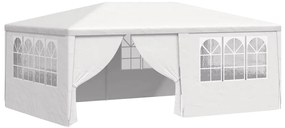 vidaXL fehér rendezvénysátor oldalfalakkal 4 x 6 m 90 g/m²