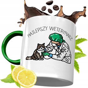 Zöld Bögre Állatorvosnak Születésnapi Ajándék fényképes nyomtatással