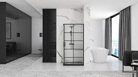 Rea Concept, zuhanykabin 80x100 cm + fehér Savoy zuhanytálca, KPL-K1005
