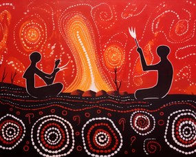 Poszter 50x40cm Tánc a Tűz Istenéért