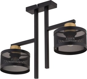 SIGMA LIGHTING 32139 OFF Ernyős Mennyezeti Lámpa Fekete, Arany E27 IP20