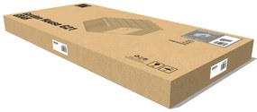 Kerti ház G21 GRAH 483 - 340 x 142 cm, metál szürke