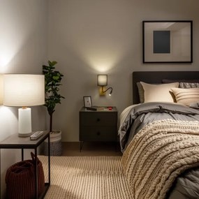 Brilagi - LED Fali lámpa NUBILA WOOD 1xE27/25W/230V + LED/3W tölgy/fekete