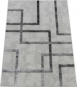 Szőnyeg 240x330 Szürke, Krém És Ezüst Hálószoba Nappali Modern Loft