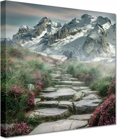 Festmények 20x20 Hegyi kilátás Tájkép Köd