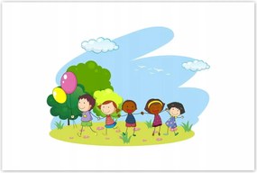 Poszterek 120x80 Játék lufikkal