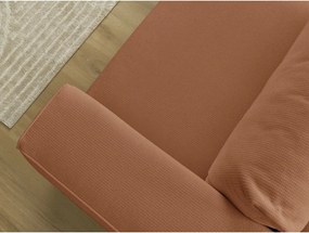 Narancssárga kinyitható-tárolóhelyes kanapé 265 cm Ezechiel – Bobochic Paris