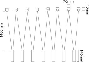 Orlicki Design VIVA OR84313 Függőlámpa 7x3,5W/G9