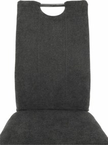 Étkezőszék, szürkésbarna szövet/króm, OLIVA NEW