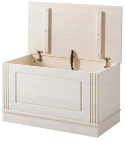 Fehér borovi fenyő tárolóláda 80x45 cm Anita – Støraa