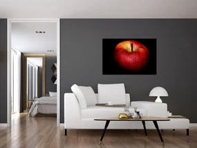 Az alma képe és a fekete háttér (90x60 cm)