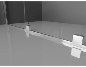 Mexen Velar L, zuhany sarok tolóajtóval 120 x 70 cm, 8 mm matt üveg, króm, 871-120-070-33-01