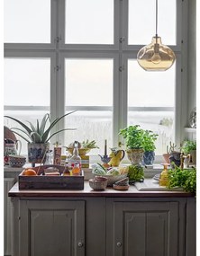 Barna függőlámpa üveg búrával ø 30 cm Azizi – Bloomingville