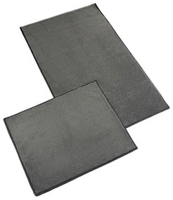 Bellatex Fürdőszoba szőnyeg szett, kivágás nélkül BANYGOLD sötét szürke, 60 x 100, 60 x 50 cm