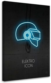 Gario Vászonkép Neon kék ikon - Rubiant Méret: 40 x 60 cm