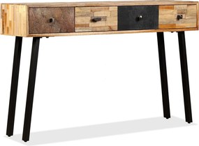 vidaXL tömör újrahasznosított fa tálalóasztal 120 x 30 x 76 cm
