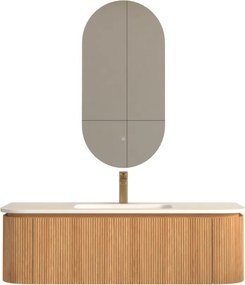AREZZO design SIERRA 120 cm-es Fürdőszoba alsószekrény 1 fiók, 2 ajtó, tölgy
