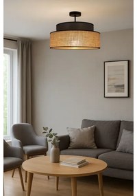 Felületre szerelhető csillár  BOHO 1xE27/60W/230V átm. 40 cm barna/bézs